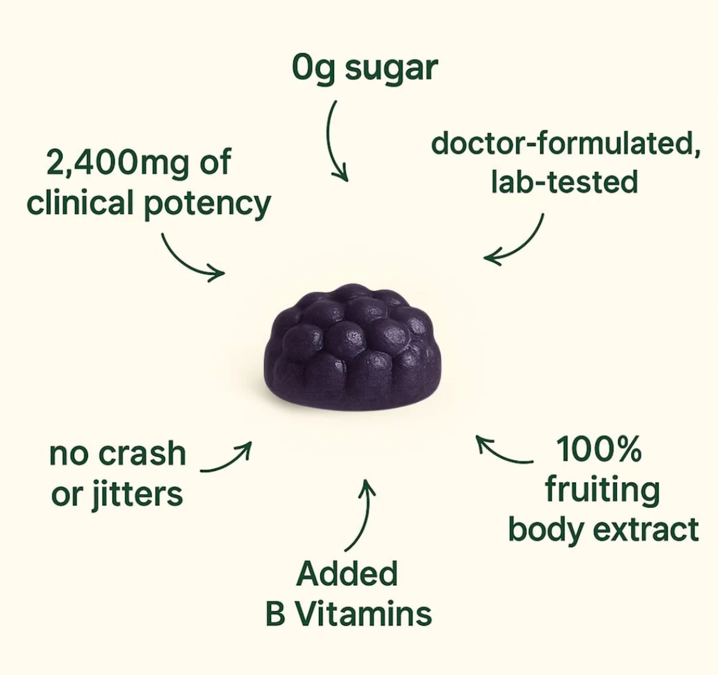 DIRTEA Focus Gummies - Focus, memory, cognition 60pcs