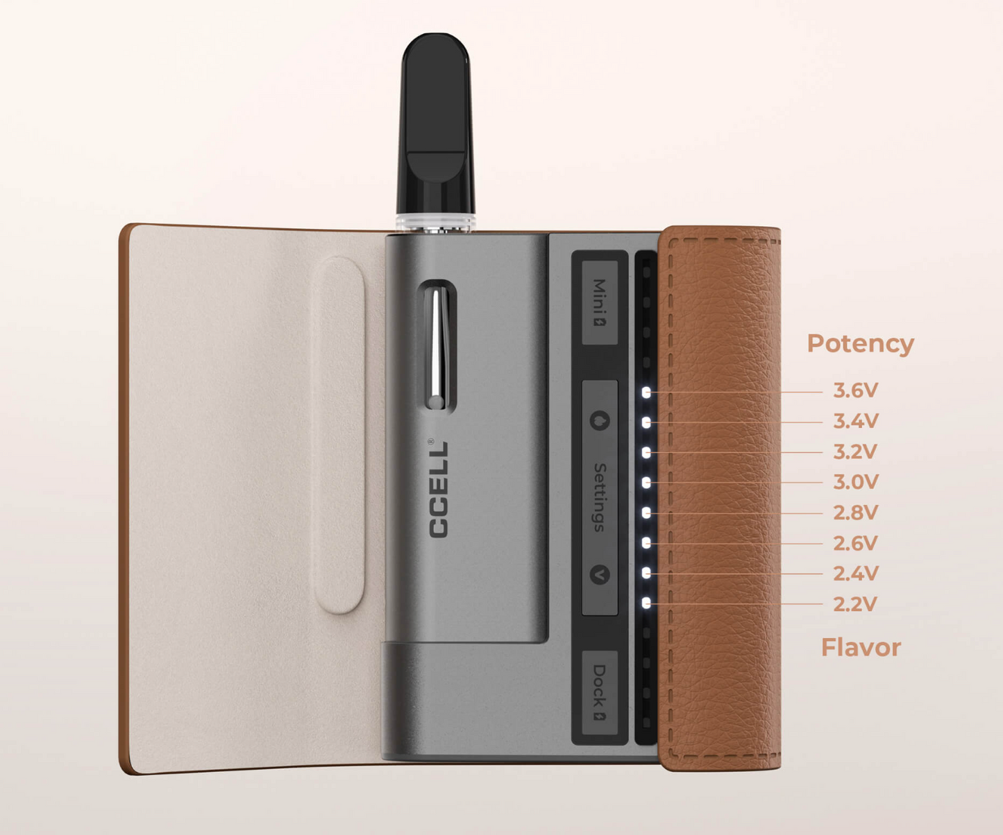 CCELL Fino | Discreet Vape Device Battery