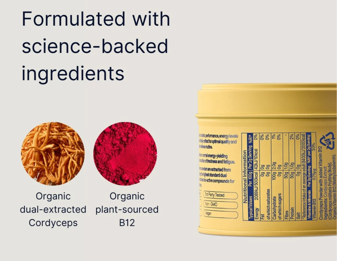 DIRTEA Performance Powder - Performance, energy, power - 30 servings