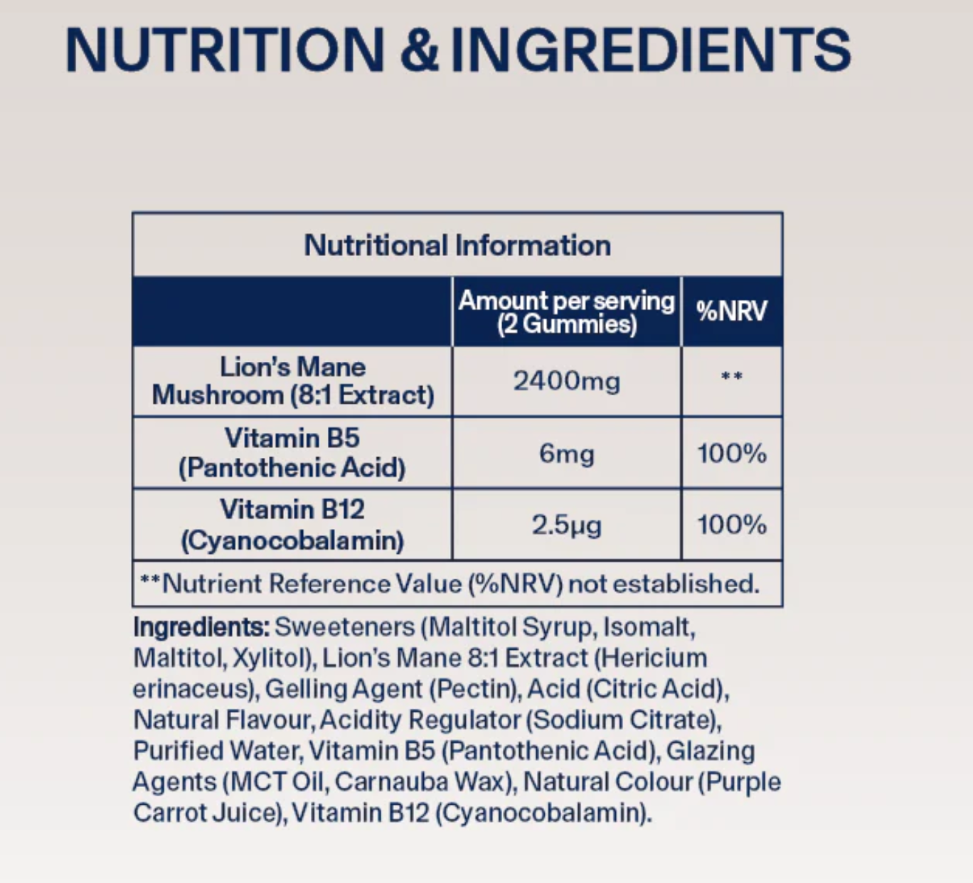 DIRTEA Focus Gummies - Focus, memory, cognition 60pcs