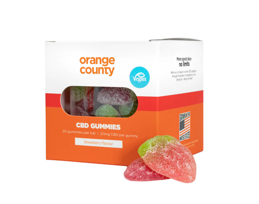 Orange County CBD Gummy Strawberries 400mg 20pcs