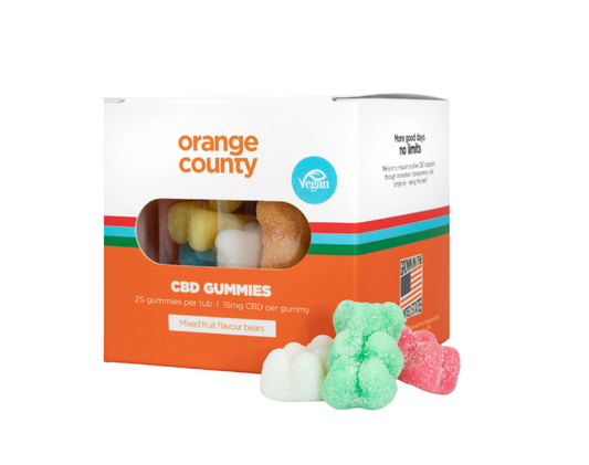 Orange County CBD Gummy Bears 400mg mix flavour 25pcs