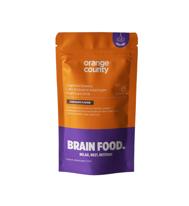 Orange County (Sample Size) Calm & Unwind Adaptogen BRAIN FOOD. Mushroom Drink | Chocolate Flavoured