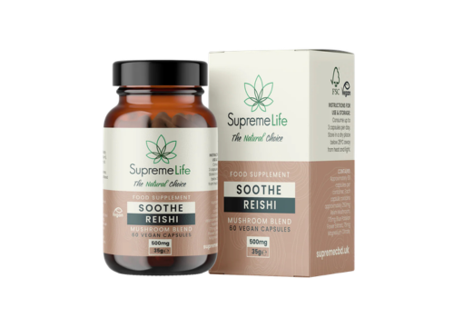 Supreme CBD Reishi Mushroom Vegan Capsules - Soothe (500mg)
