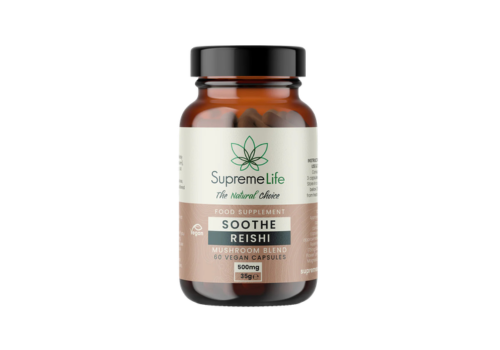 Supreme CBD Reishi Mushroom Vegan Capsules - Soothe (500mg)